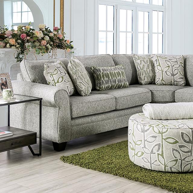 Furniture of America Gardner Fabric Sectional SM8195-SECT IMAGE 1