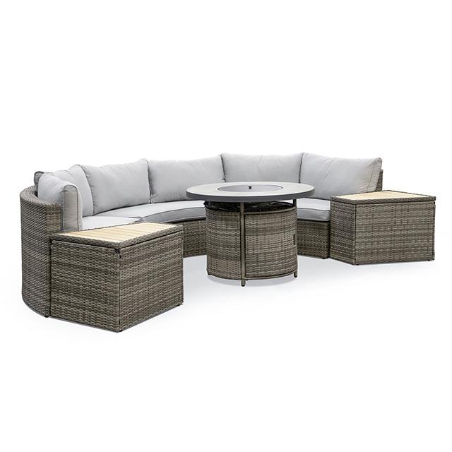  Furniture of America Barbuda GM-1045 Fire Pit Table IMAGE 2