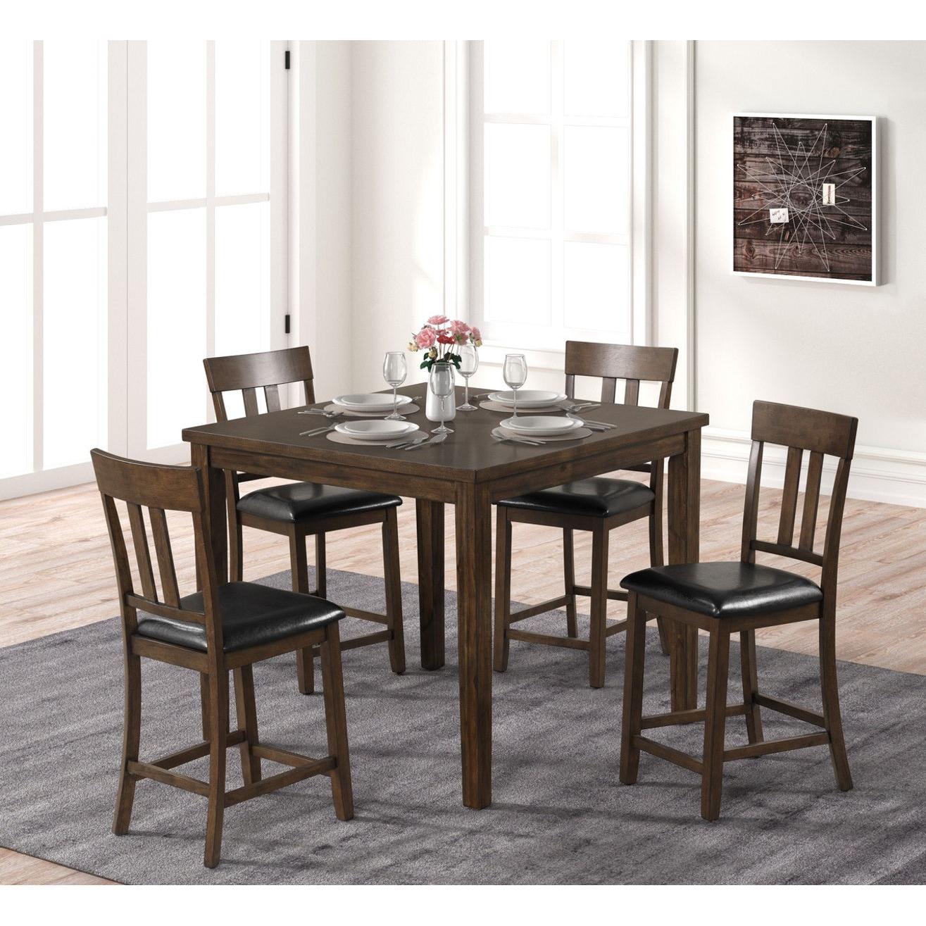 Generation Trade Walton 322323 5 pc Pub Set - Walnut IMAGE 2