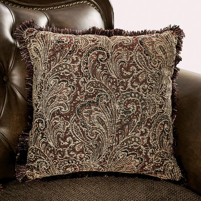 Furniture of America Ensenada FM65003BR-CH Loveseat IMAGE 5