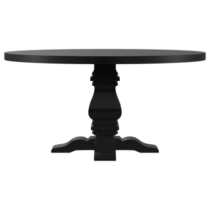Coaster Furniture Florence 115530 Round 60-inch Pedestal Base Dining Table - Black IMAGE 2