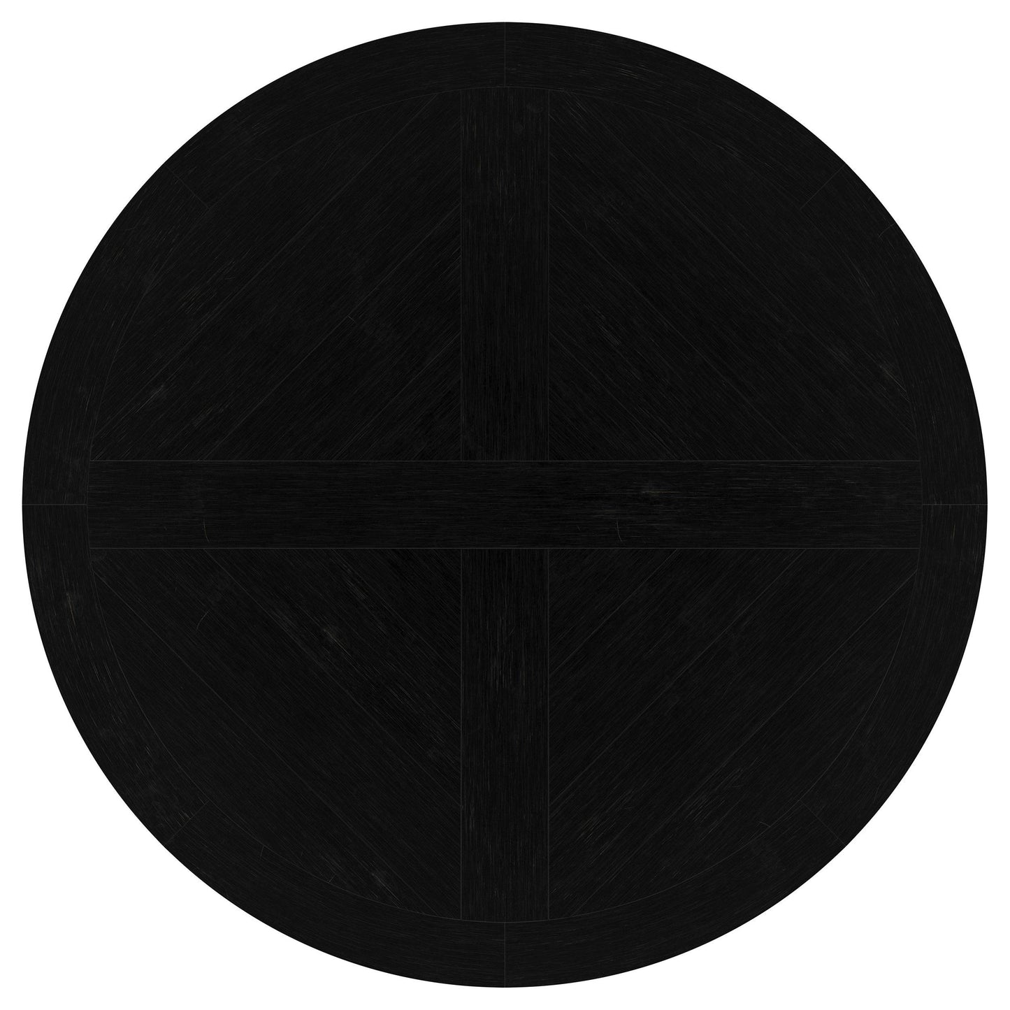 Coaster Furniture Florence 115530 Round 60-inch Pedestal Base Dining Table - Black IMAGE 4