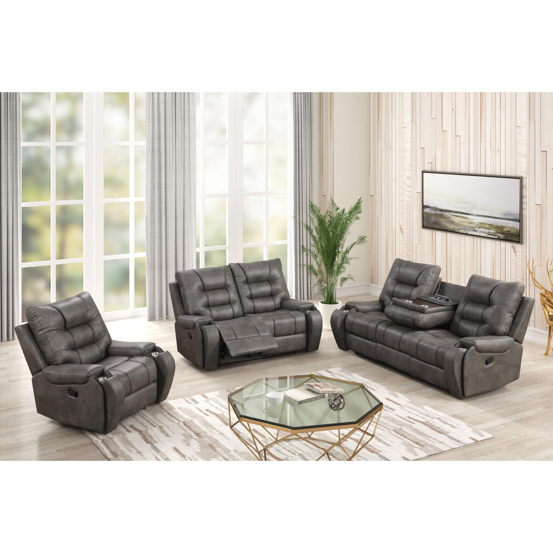 Generation Trade Bronco 652321 Loveseat - Brown IMAGE 1