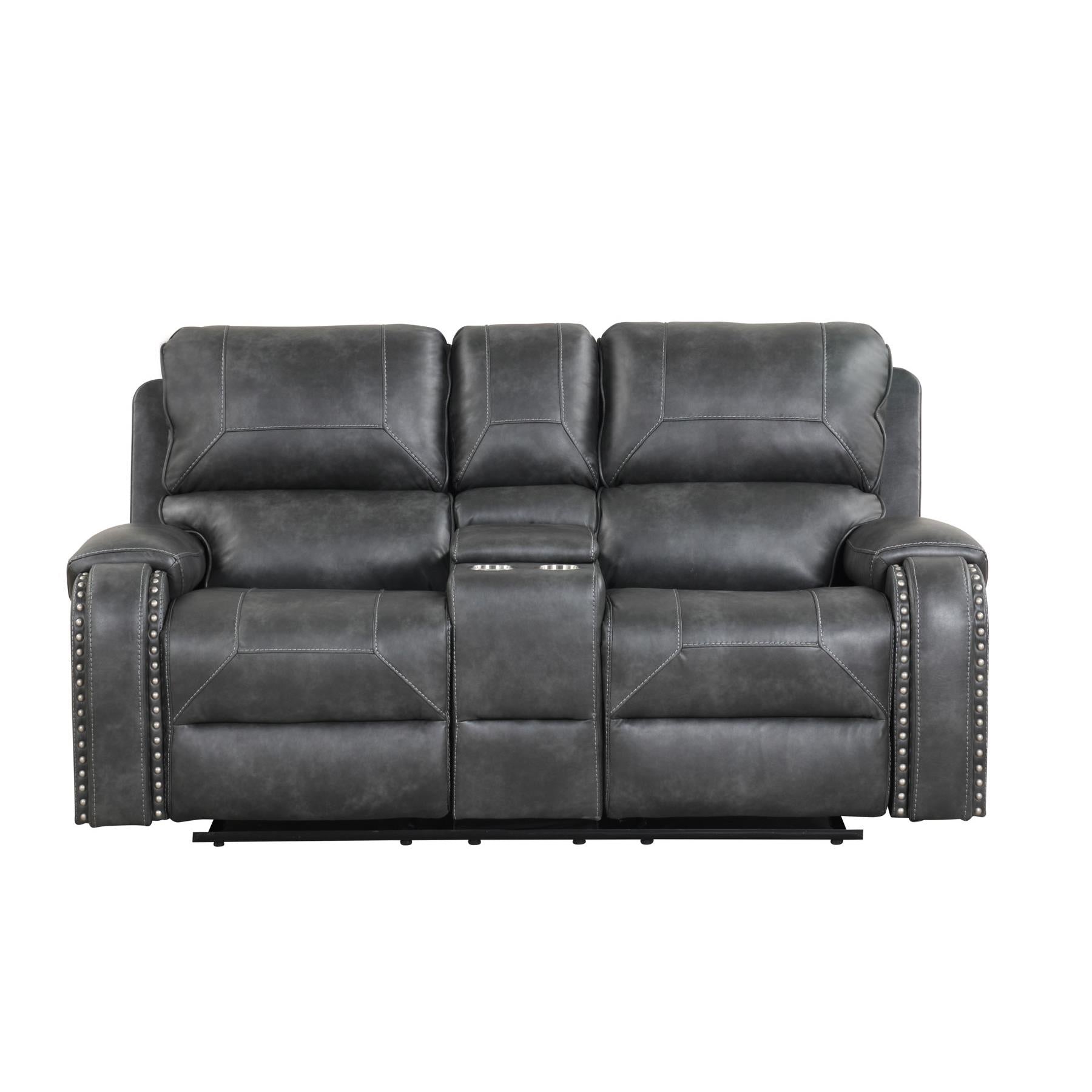 Generation Trade Citadel 662041 Loveseat - Grey IMAGE 1