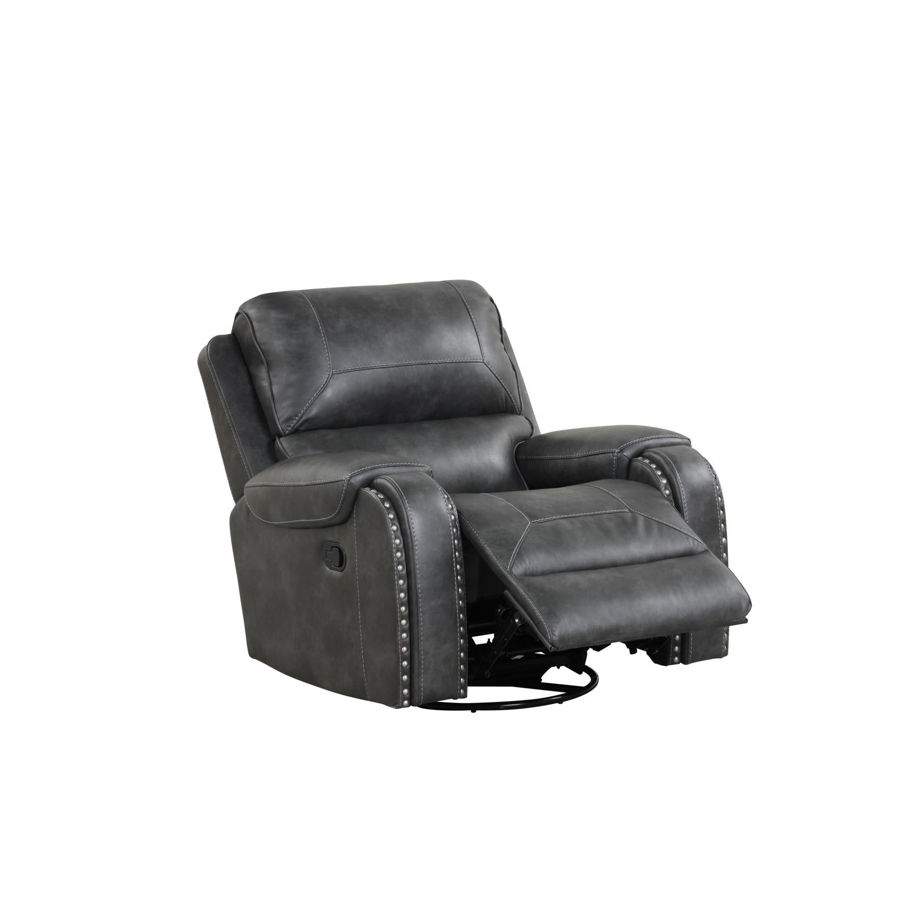 Generation Trade Citadel 662042 Swivel Recliner - Grey IMAGE 1