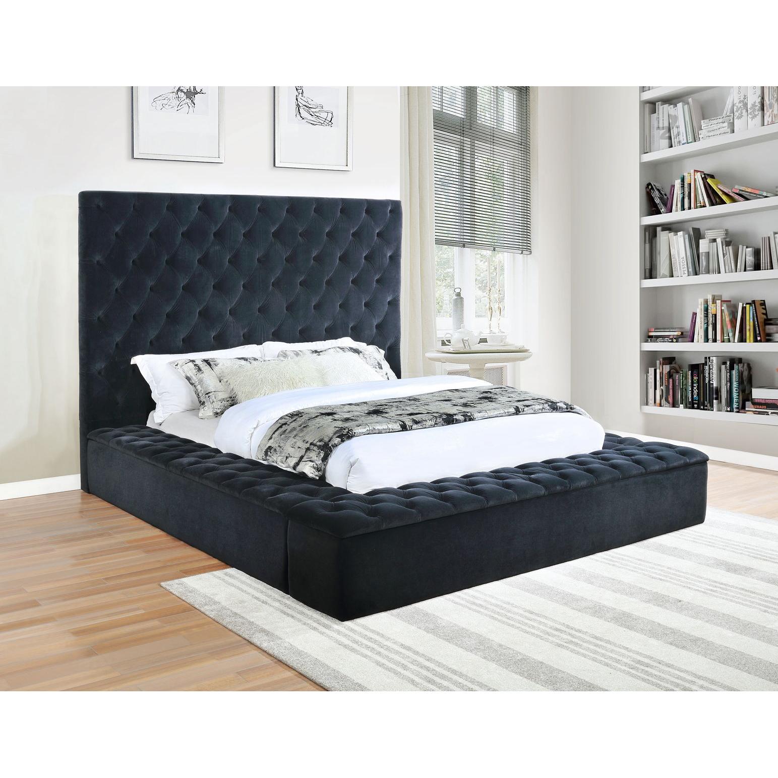 Generation Trade Elegante 154231 Queen Bed - Black IMAGE 1