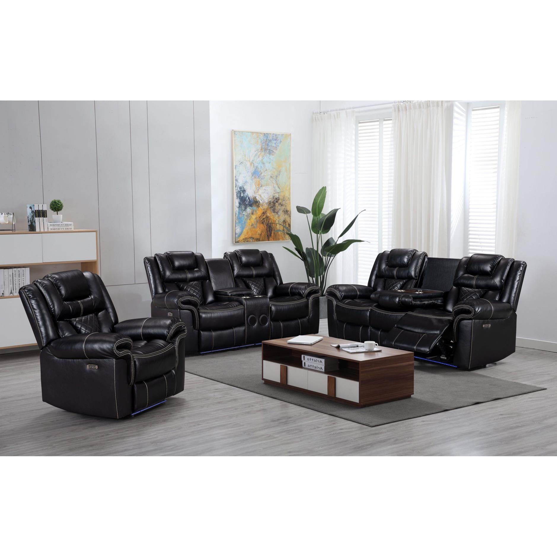 Generation Trade Encore 656292 Recliner - Black IMAGE 1