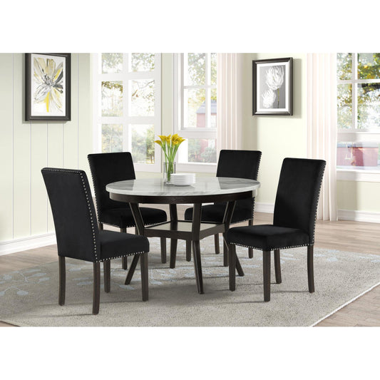 Generation Trade Glacier 341010 Dining Table - Faux Marble IMAGE 1