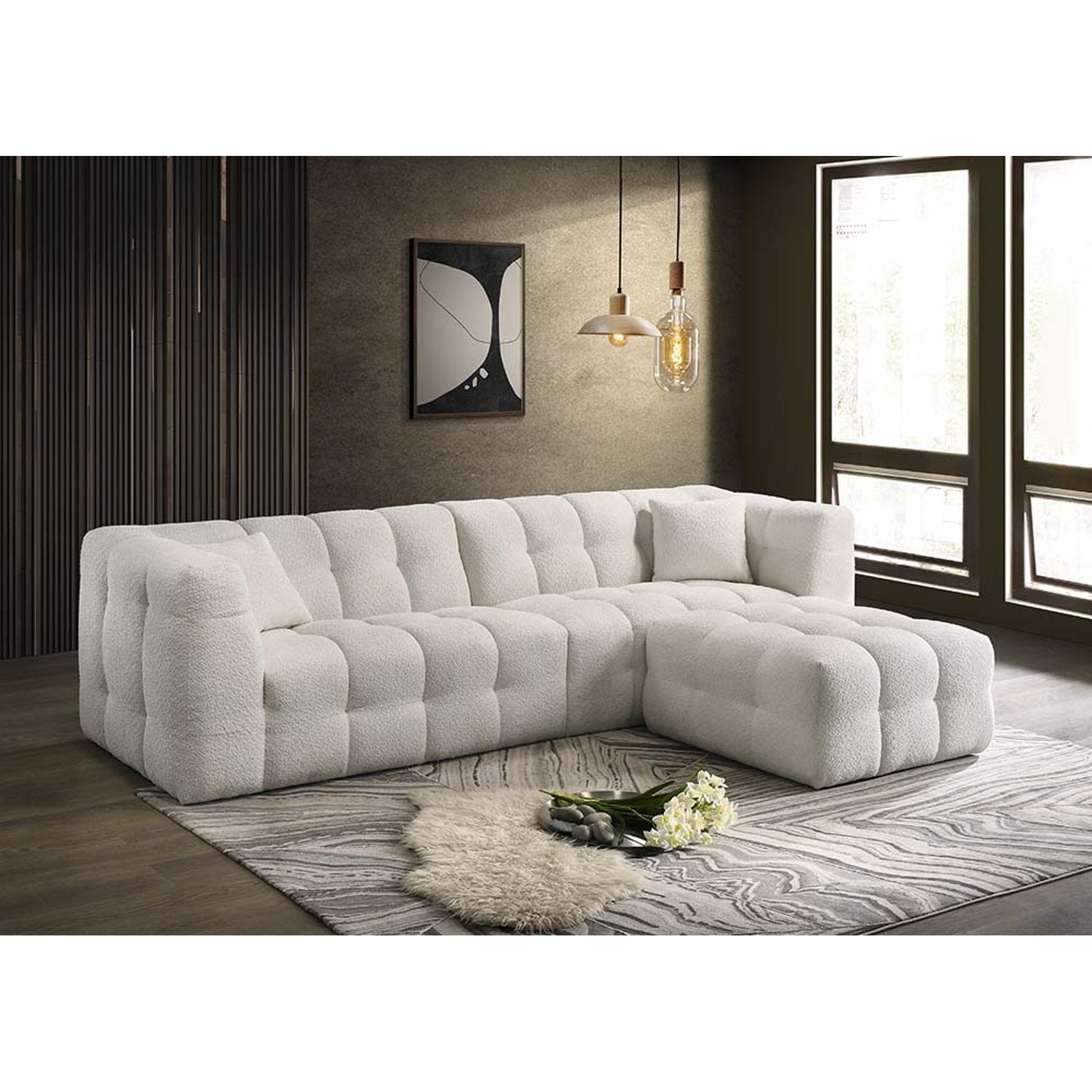 Generation Trade Juniper 505133 Sectional With Ottoman - White IMAGE 1