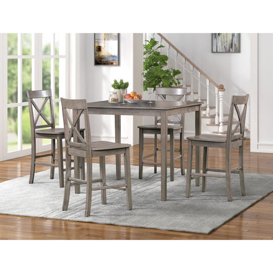 Generation Trade Lakewood 306320 Pub Table + 4 Stools - Grey IMAGE 1
