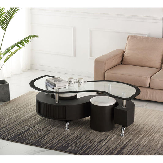 Generation Trade Miami 723200 "S" Coffee Table - Black IMAGE 1