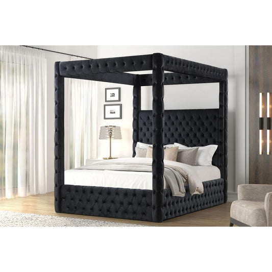 Generation Trade Mira 139241 King Canopy Bed - Black IMAGE 1