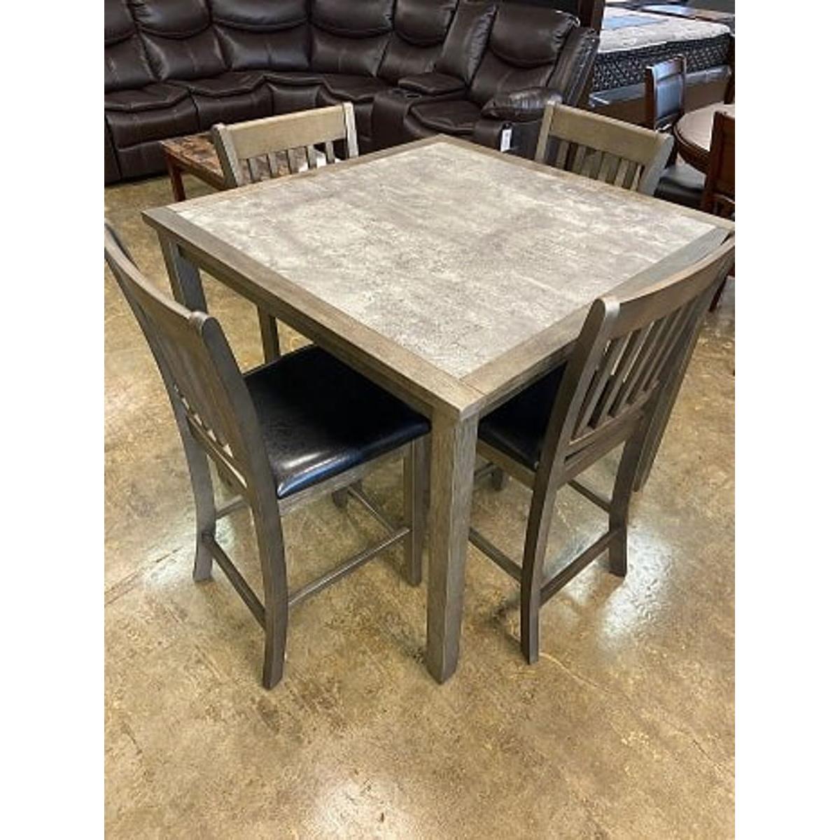 Generation Trade Odessa 313027 5 pc Pub Set - Grey IMAGE 1