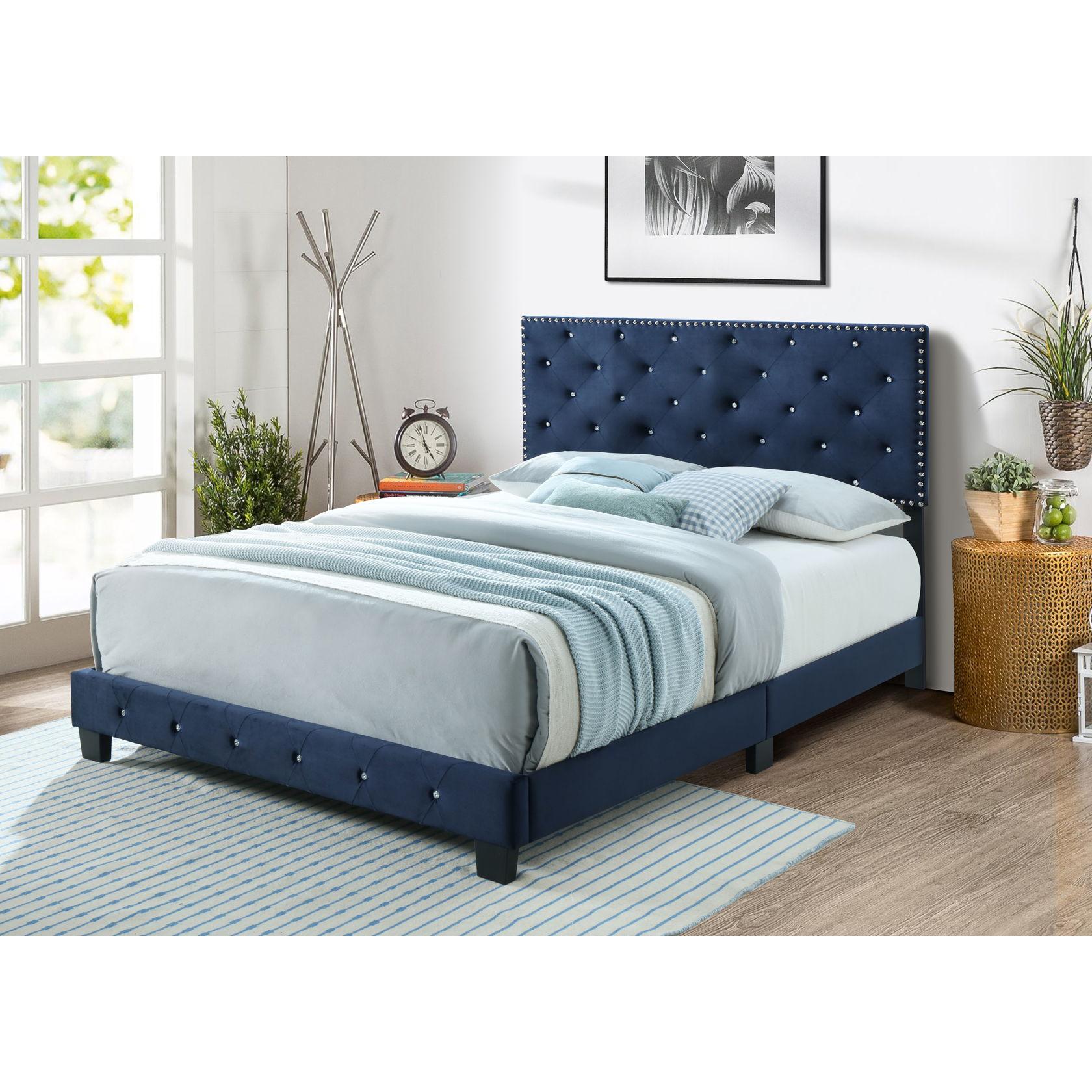 Generation Trade Starlett 104949 King Bed - Midnight Blue IMAGE 1