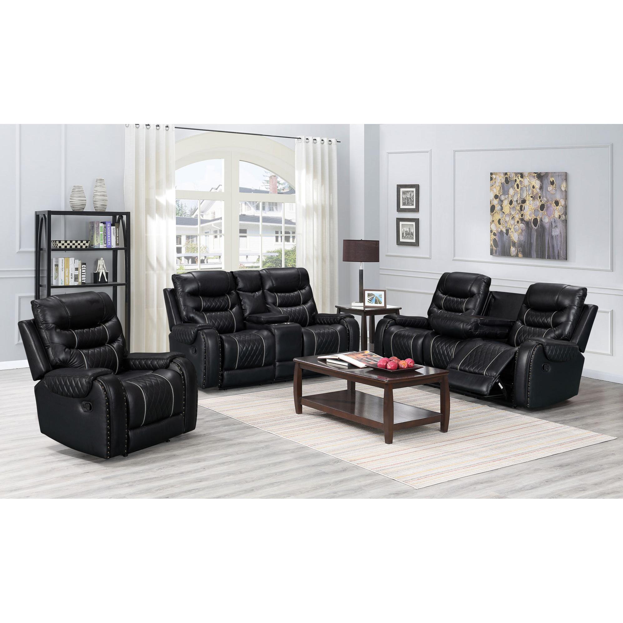 Generation Trade Starwood 691222 Recliner Glider - Black IMAGE 1