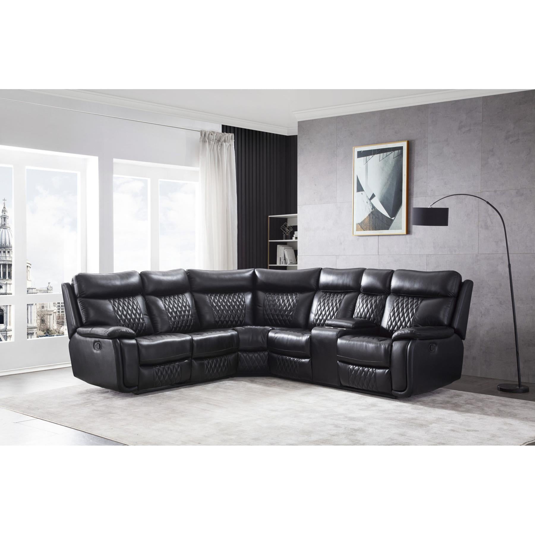 Generation Trade Torus 686234 Sectional - Black IMAGE 1