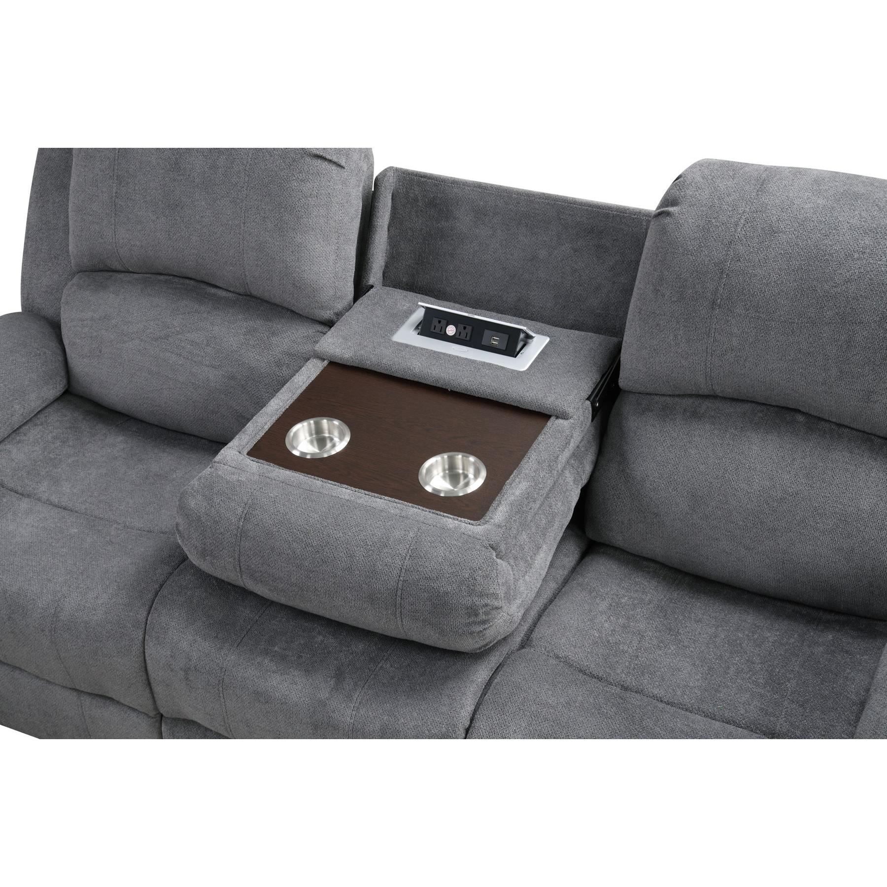 Generation Trade Westwood 680040 Microfibre Sofa - Grey IMAGE 1