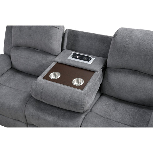 Generation Trade Westwood 680040 Microfibre Sofa - Grey IMAGE 1