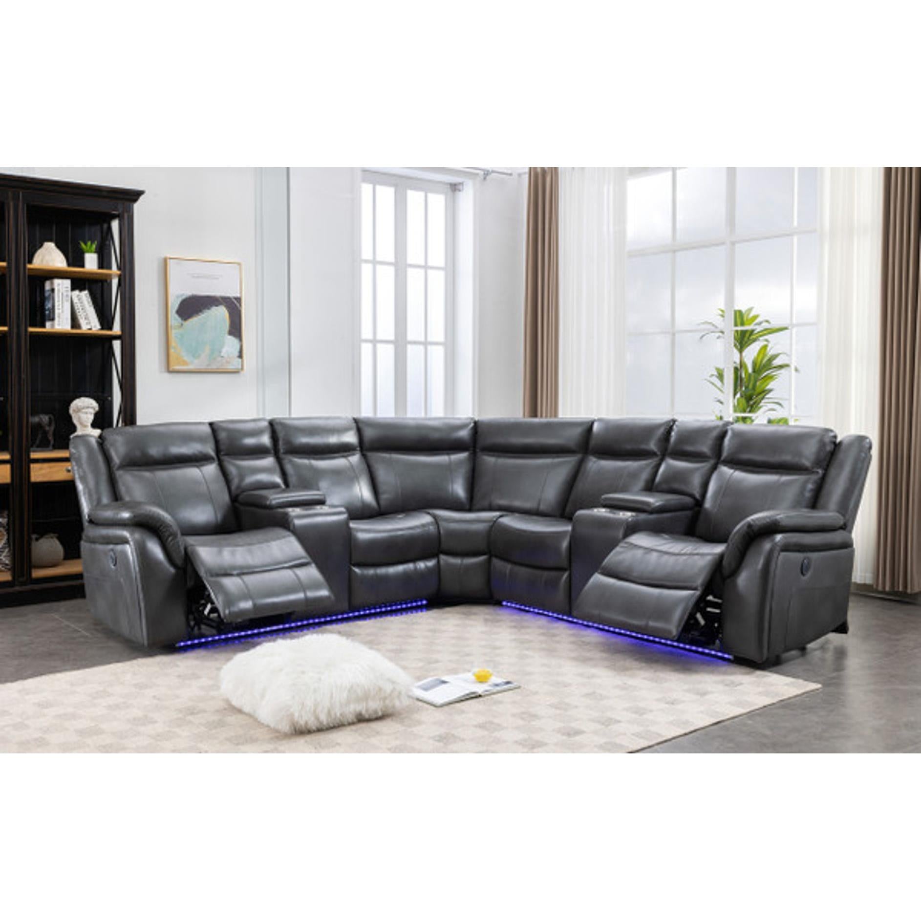 Generation Trade Zenith 664234 Sectional - Black IMAGE 1