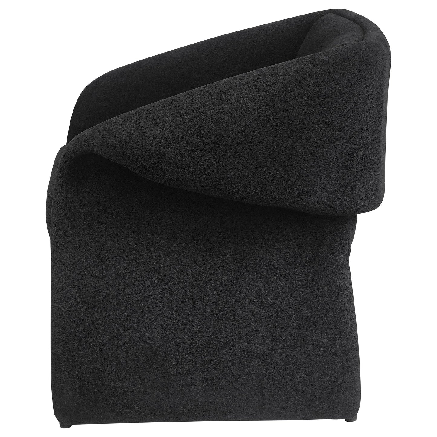 Coaster Furniture Ramsey 907524 Upholstered Sloped Arm Accent Chair - Black IMAGE 5
