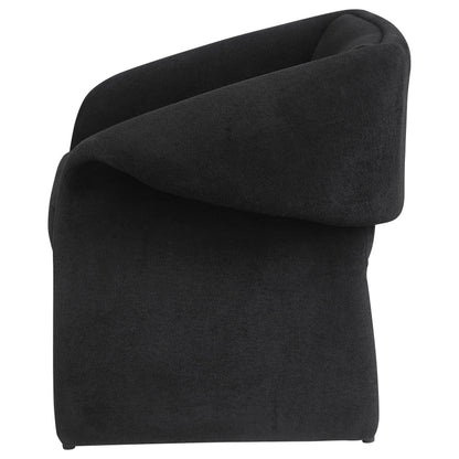 Coaster Furniture Ramsey 907524 Upholstered Sloped Arm Accent Chair - Black IMAGE 5