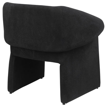 Coaster Furniture Ramsey 907524 Upholstered Sloped Arm Accent Chair - Black IMAGE 7