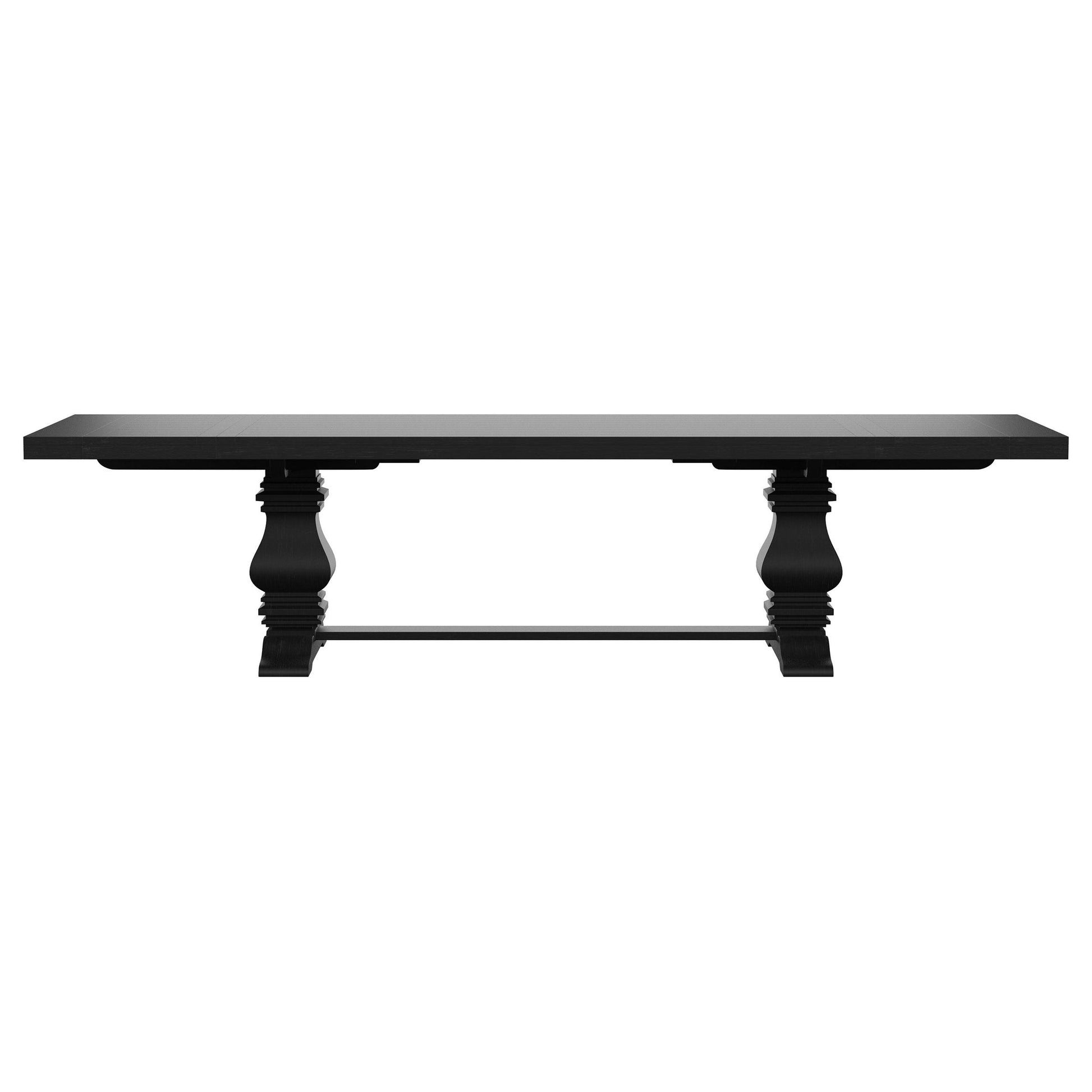  Coaster Furniture Florence 115531 126-inch Extension Dining Table - Distressed Black IMAGE 6