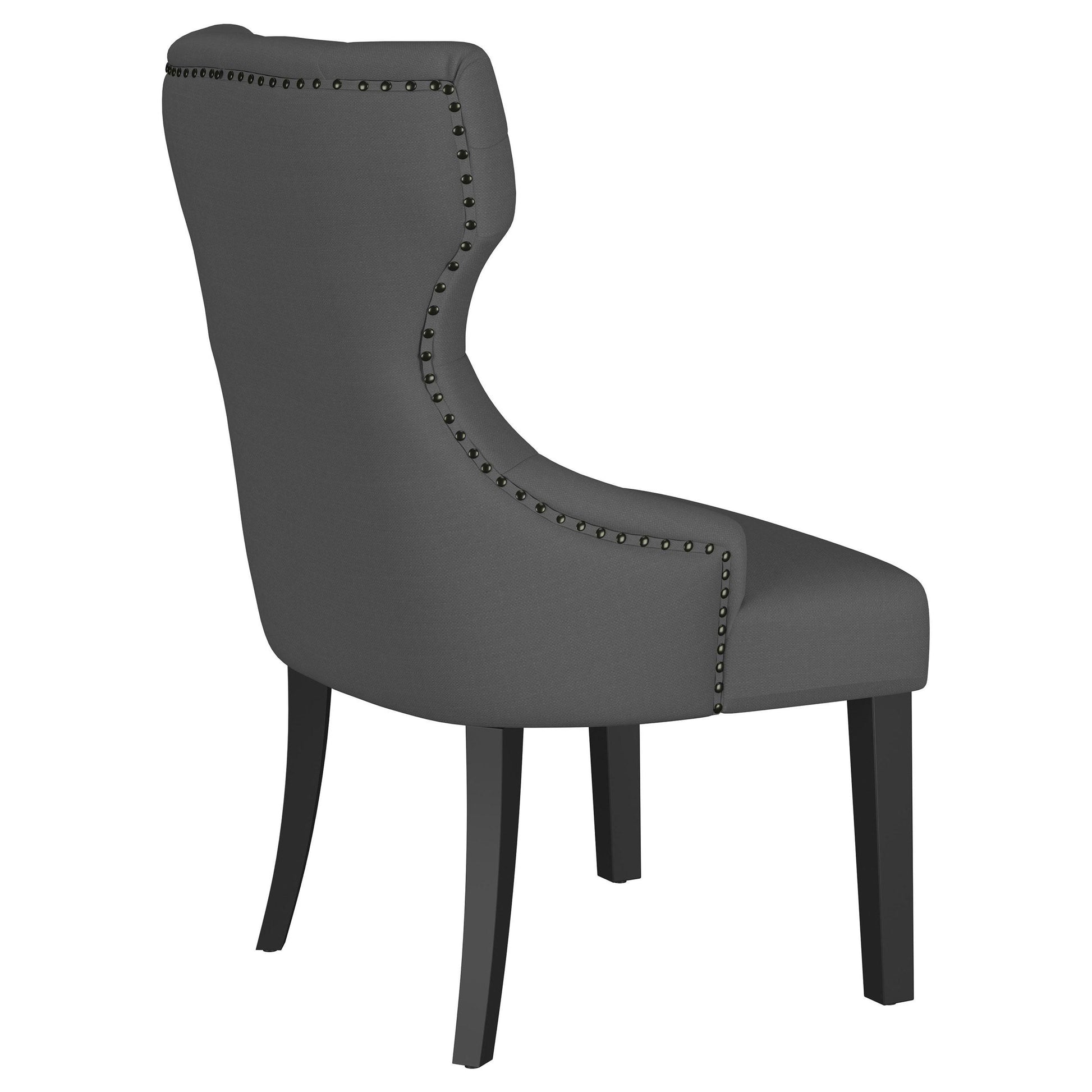 Coaster Furniture Baney 115562 Fabric Upholstered Dining Side Chair - Grey and Black IMAGE 7