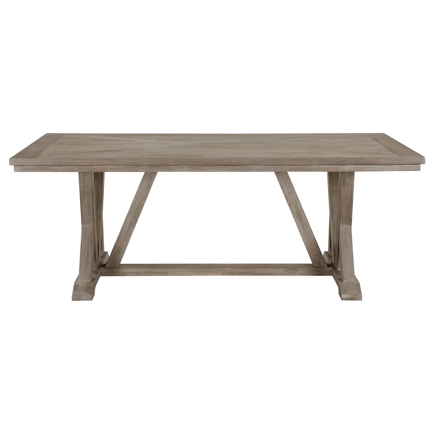 Coaster Furniture Cornelia 107441 Rectangular 82-inch Dining Table - Coastal Grey IMAGE 3