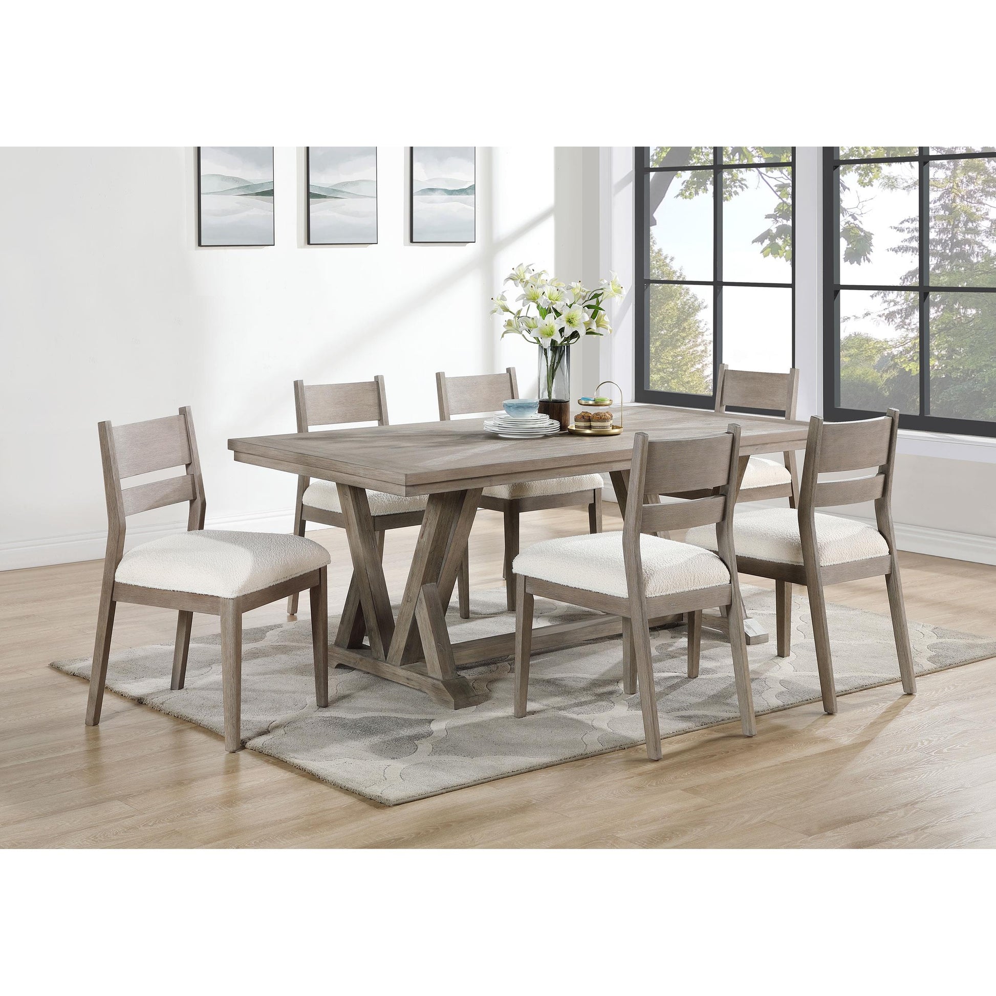 Coaster Furniture Cornelia 107442 Wood Dining Side Chair - Coastal Grey IMAGE 10