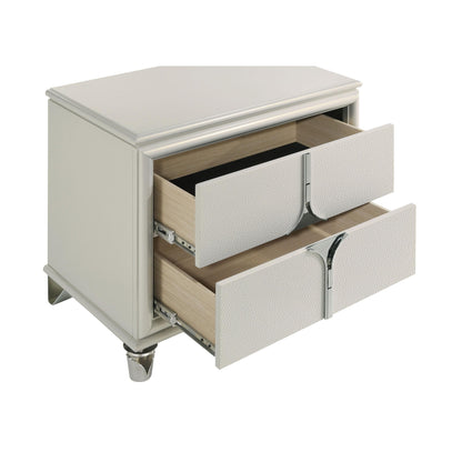 Coaster Furniture Olivia 224952 2-Drawer Nightstand Bedside Table - Pearl White IMAGE 10