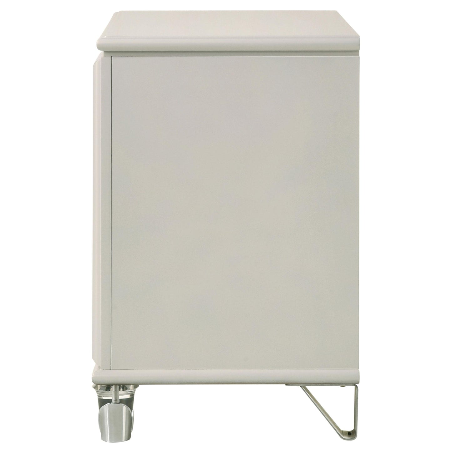 Coaster Furniture Olivia 224952 2-Drawer Nightstand Bedside Table - Pearl White IMAGE 5
