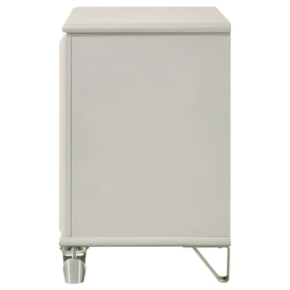Coaster Furniture Olivia 224952 2-Drawer Nightstand Bedside Table - Pearl White IMAGE 5