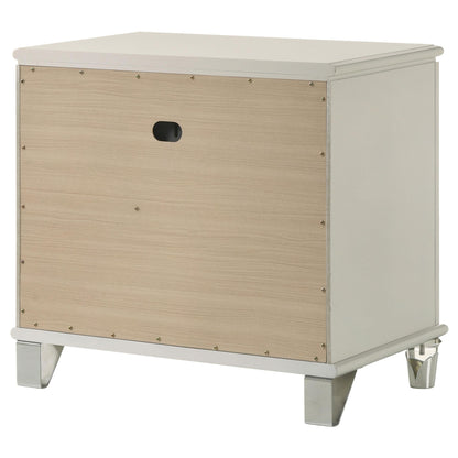 Coaster Furniture Olivia 224952 2-Drawer Nightstand Bedside Table - Pearl White IMAGE 8