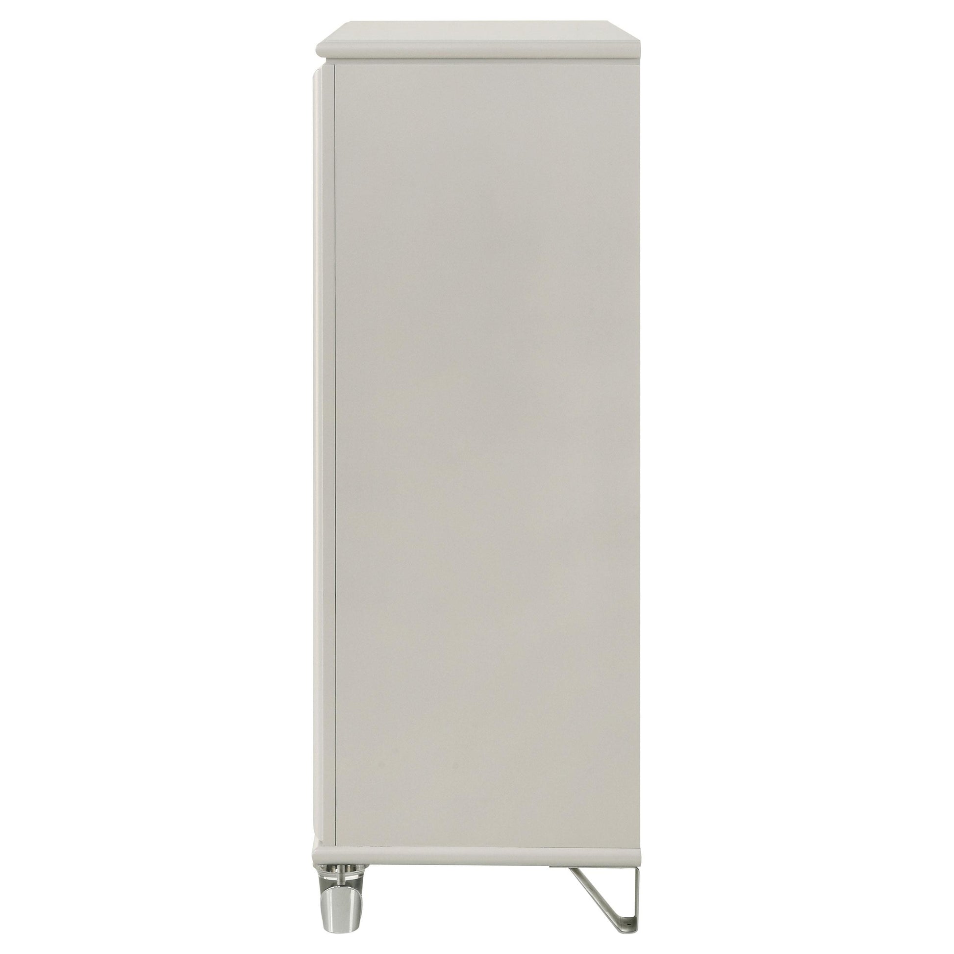 Coaster Furniture Olivia 224955 5-Drawer Bedroom Chest of Drawers - Pearl White IMAGE 5