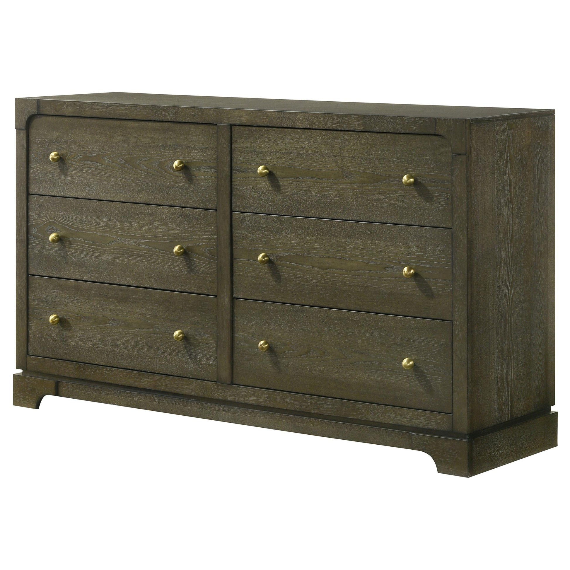 Coaster Furniture Gran Park 224933 6-Drawer Dresser Cabinet - Dark Cocoa IMAGE 4