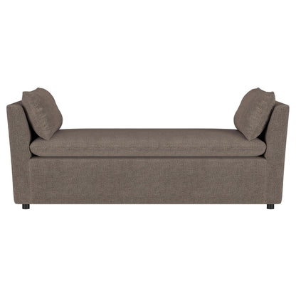 Coaster Furniture Robin 910280 Upholstered Accent Bench with Armrests - Brown IMAGE 2