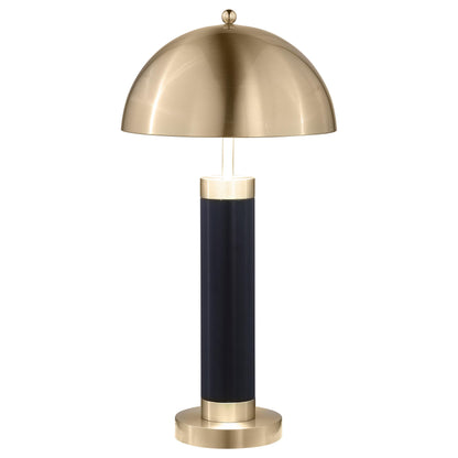 Coaster Furniture Conroe 920229 28-inch Dome Shade Pillar Table Lamp - Black IMAGE 1
