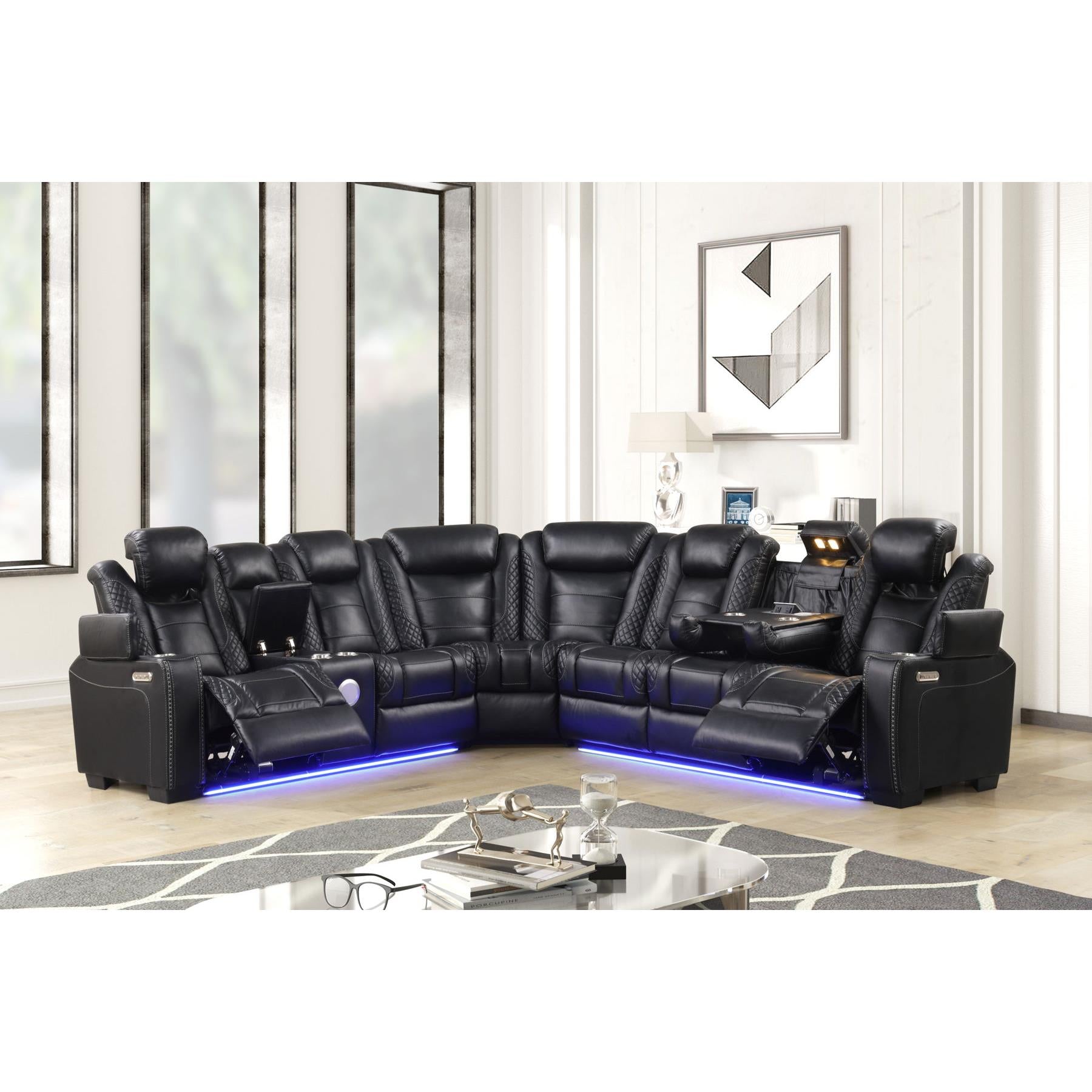 Generation Trade Journey 602294 Sectional - Black IMAGE 1