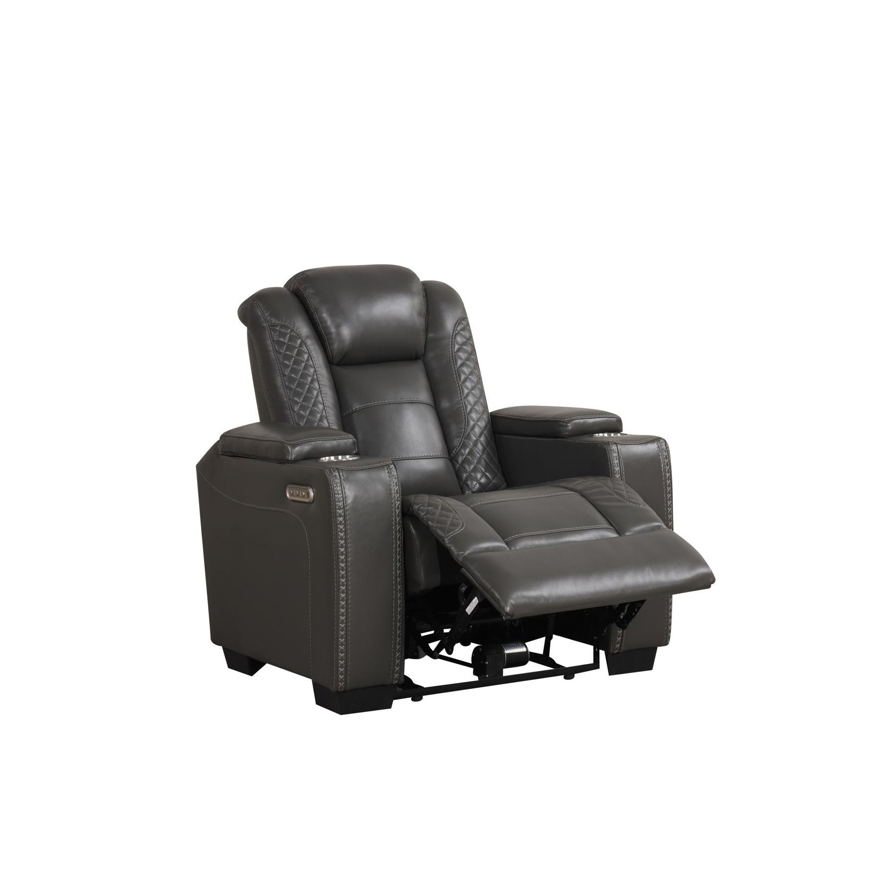Generation Trade Journey 602092 Grey Power Single Recliner - Grey IMAGE 1