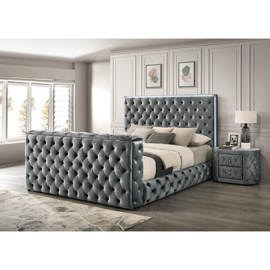 Generation Trade Diane 117097 Nightstand - Grey IMAGE 1