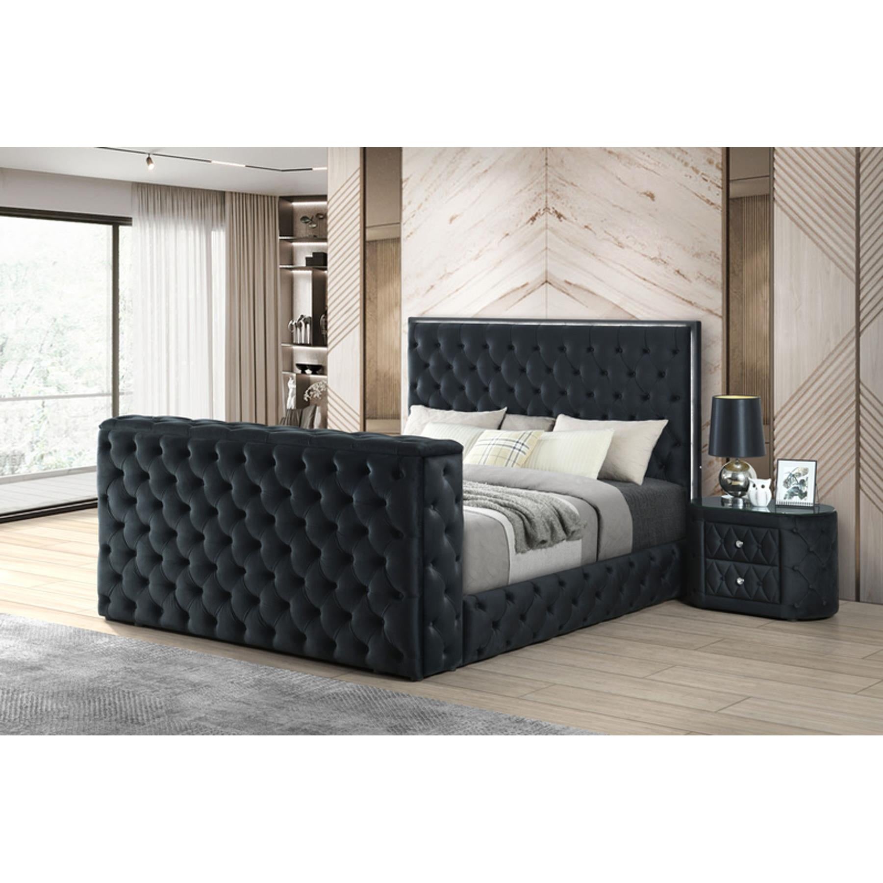 Generation Trade Diane 117297 Nightstand - Black IMAGE 1