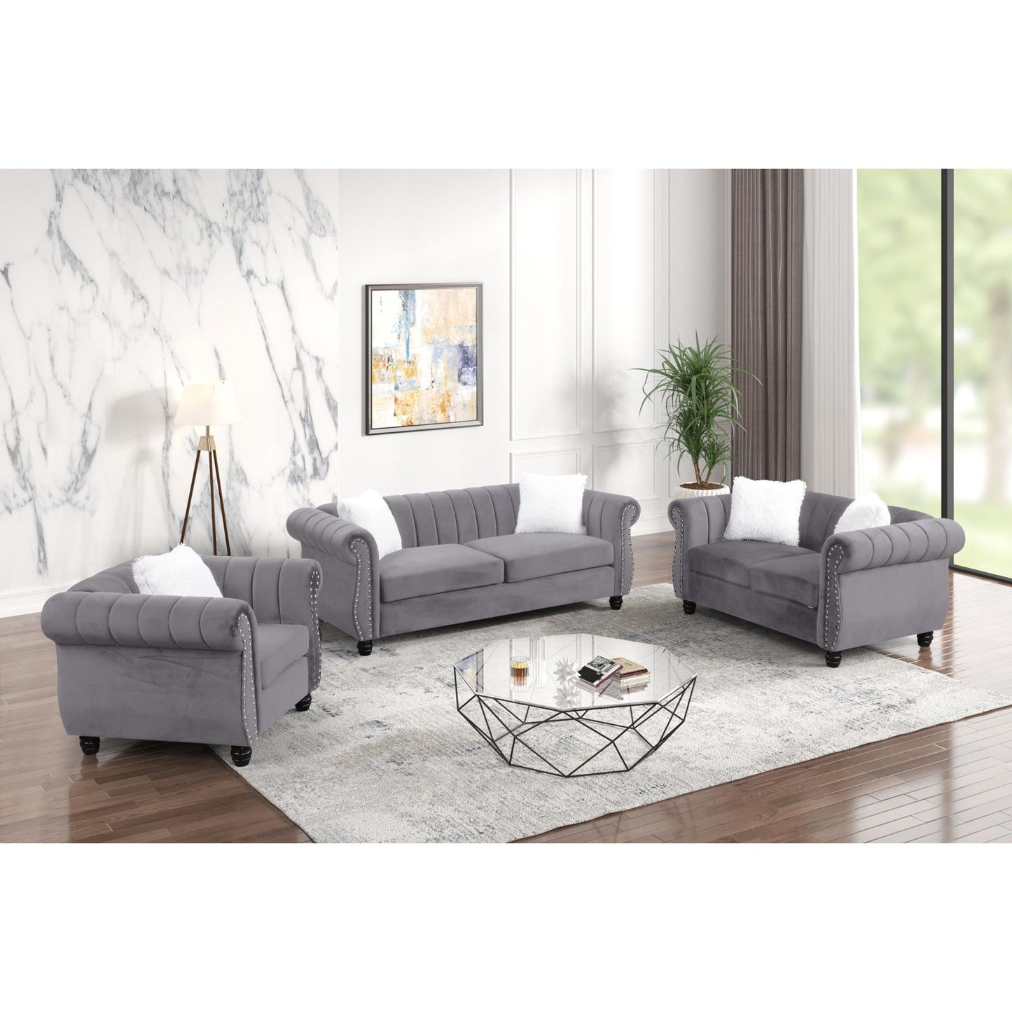 Generation Trade Crescent 587022 Chair - Grey IMAGE 1