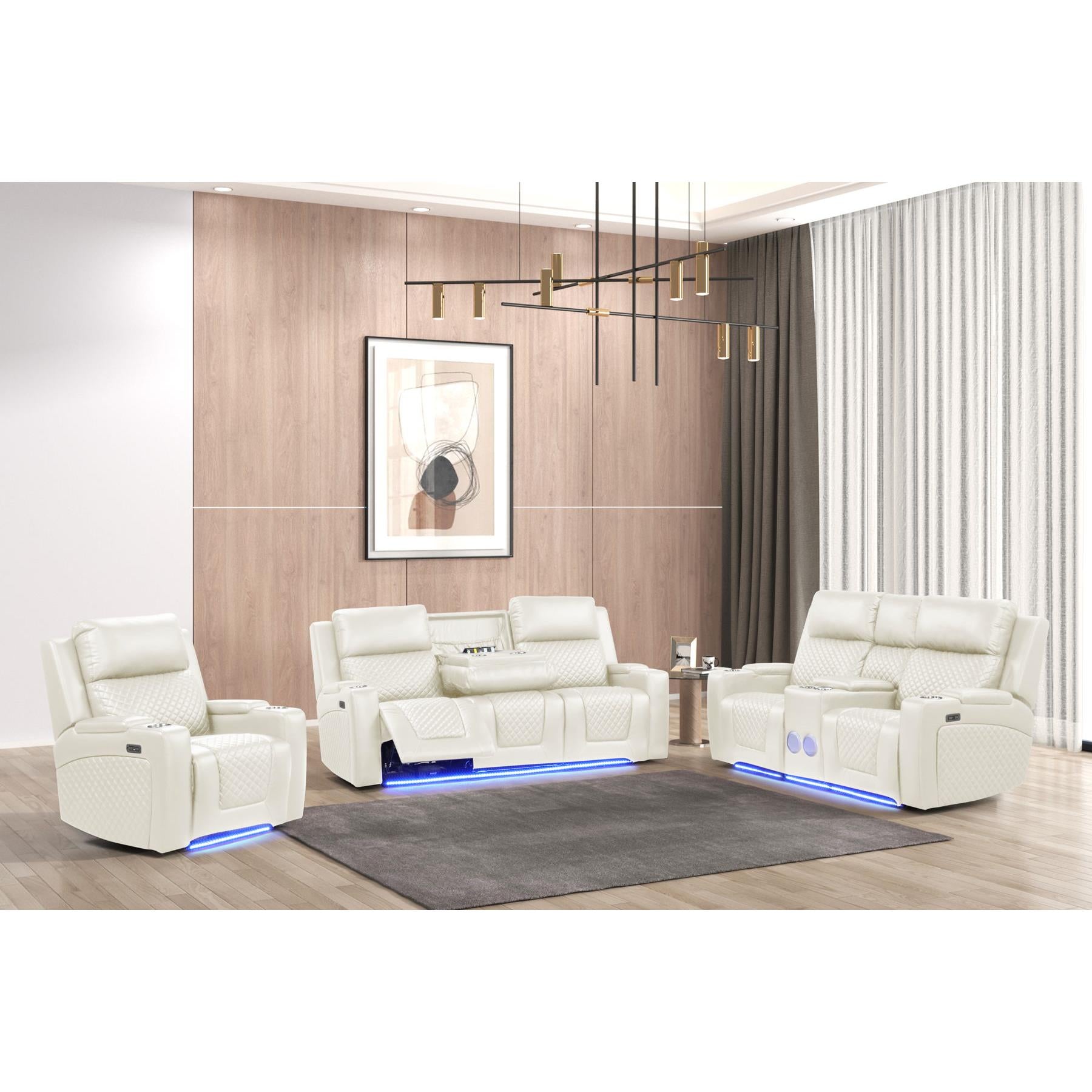 Generation Trade Boss 697192 Recliner Power - White IMAGE 1