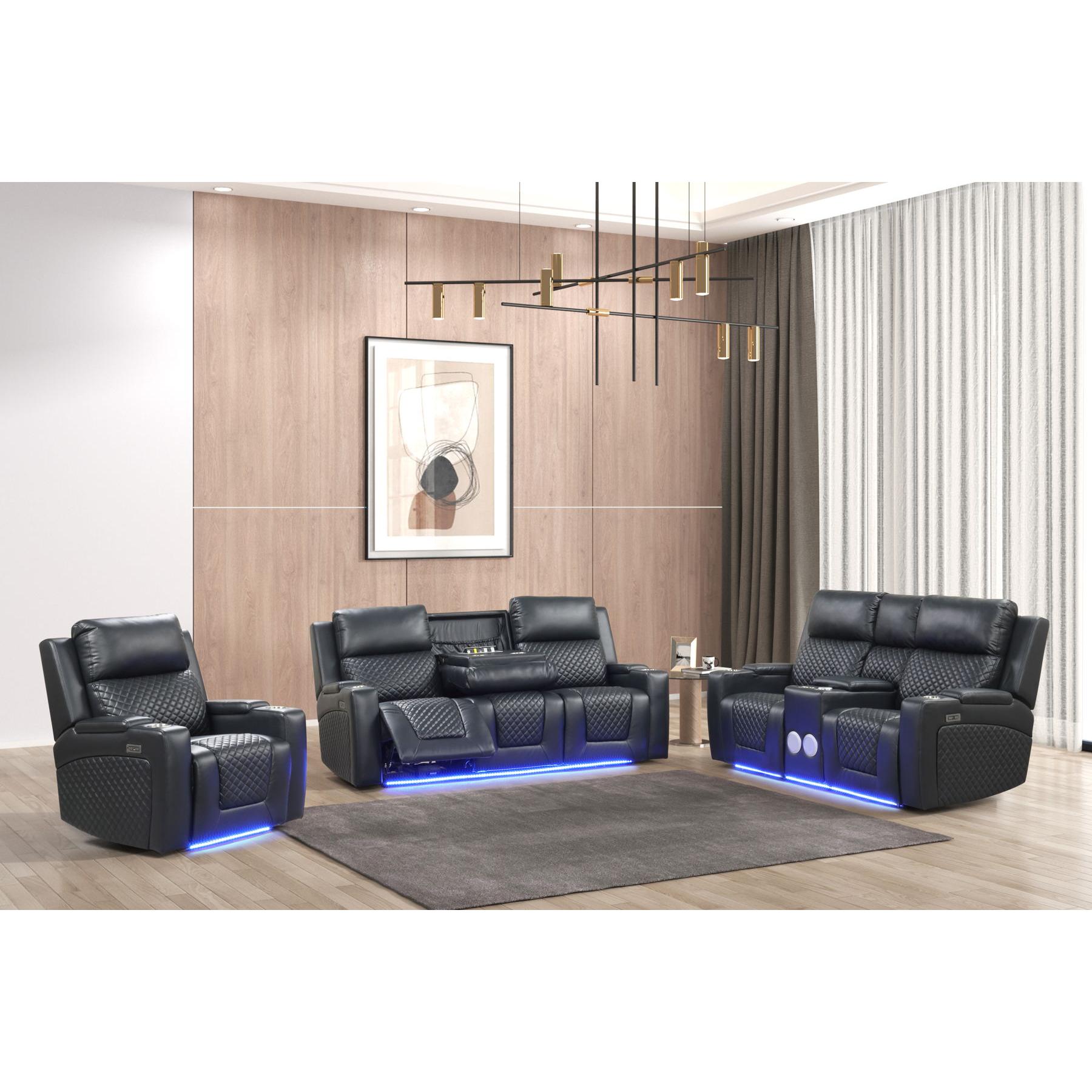 Generation Trade Boss 697292 Recliner Power - Black IMAGE 1