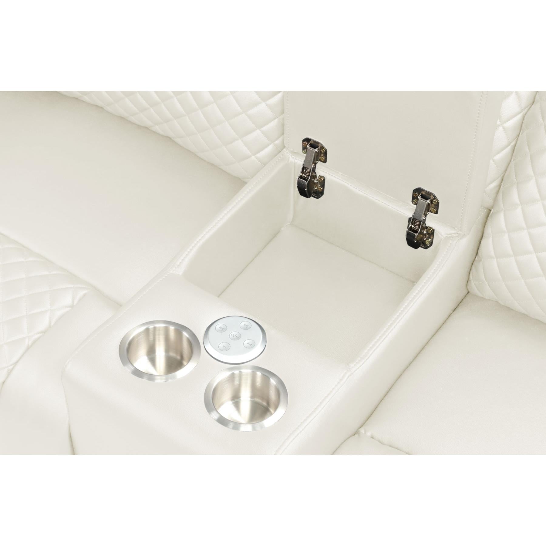 Generation Trade Boss 697191 Loveseat Power - White IMAGE 3