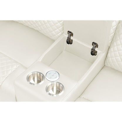 Generation Trade Boss 697191 Loveseat Power - White IMAGE 3