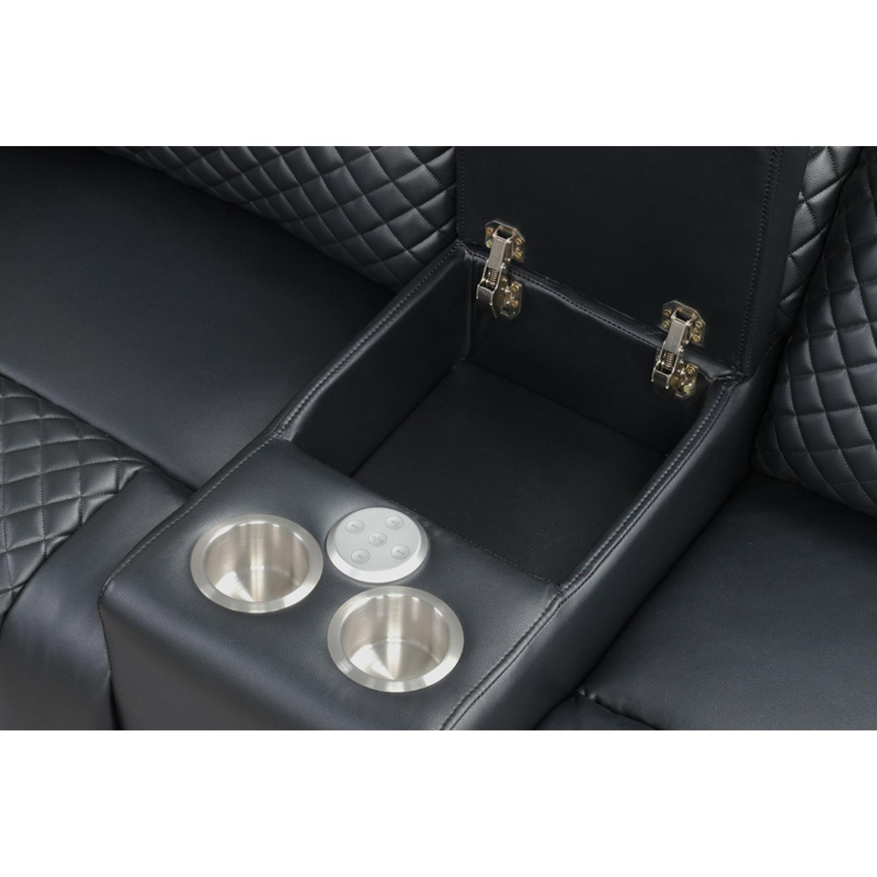 Generation Trade Boss 697291 Loveseat Power - Black IMAGE 2