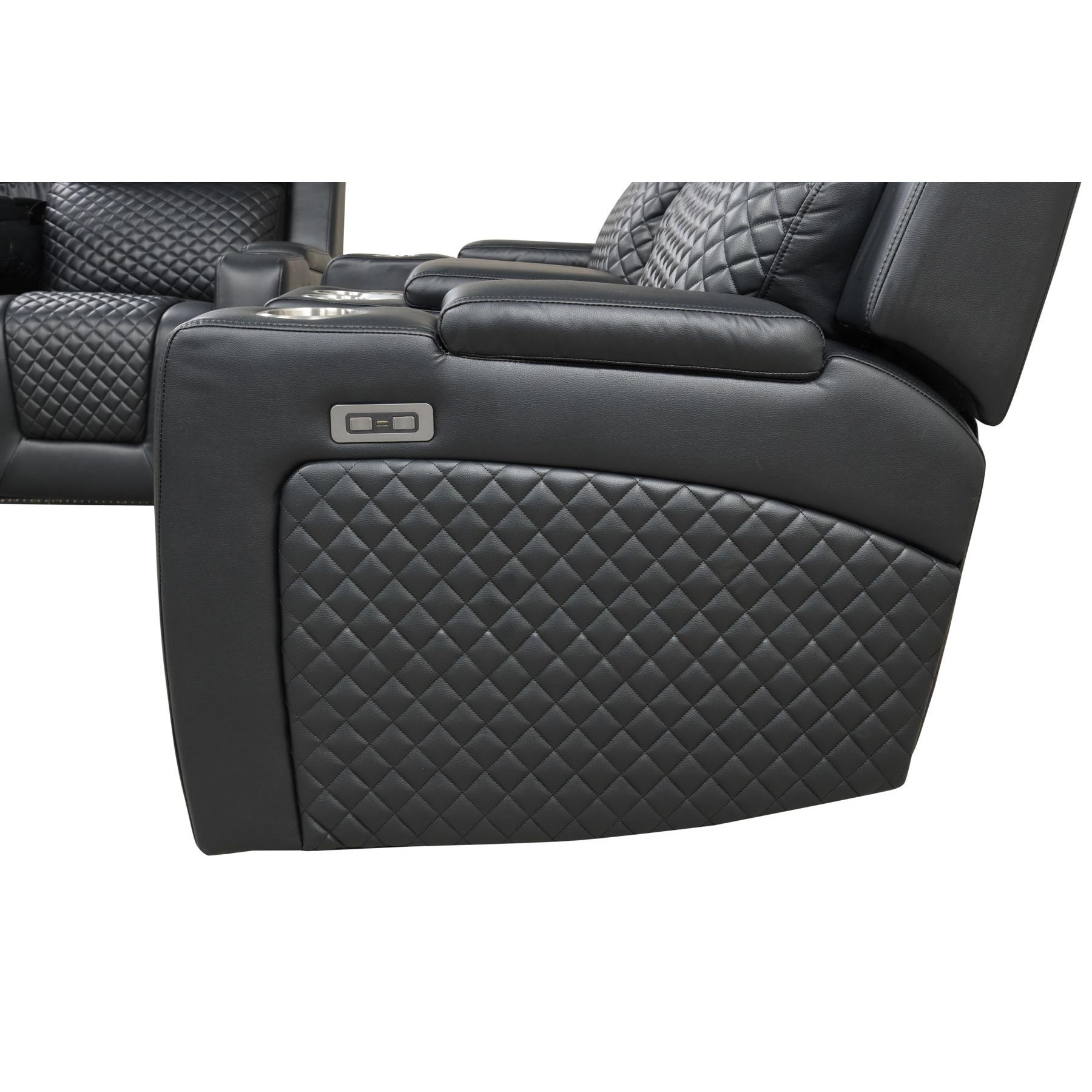 Generation Trade Boss 697291 Loveseat Power - Black IMAGE 3