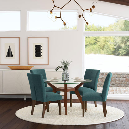 Coaster Furniture Cantley 106377 pholstered Dining Side Chair - Teal Blue IMAGE 9